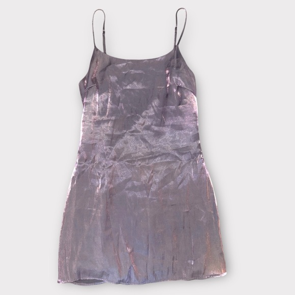 LE LIS Iridescent Purple Mini Dress Fairy Vibes - Picture 5 of 7
